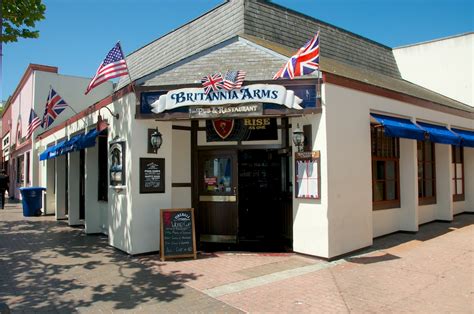 Britannia arms - Britannia Arms describes their business as being, "as close to an original old English village pub that you are likely to find this side of the pond (the Atlantic that is!)." It has WiFi. In November 2012, the Aptos location of the Britannia Arms closed. The owner said the business stopped bringing in enough to pay the rent.